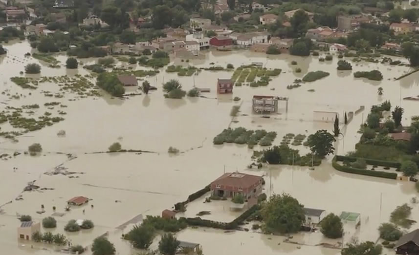 Inondations et pluies diluviennes de gota fria